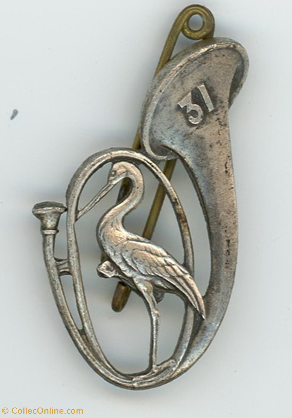 Insigne du 31° Bataillon de Chasseurs à Pied militaria medailles insignes insigne du 31 bataillon de chasseurs a pied