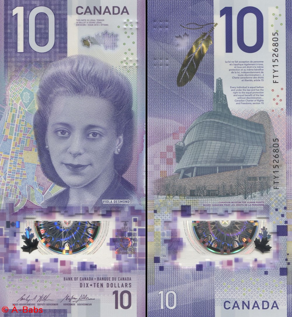 CANADA - PICK 113 a - 10 DOLLARS - 2018 billets amerique du nord canada pick 113 a 10 dollars 2018