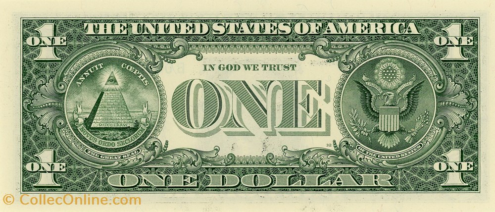 B- 1$ Federal Reserve Notes - Small Size 2017 Series billet amerique du nord etat uni b 1 federal reserve notes small size 2017 series