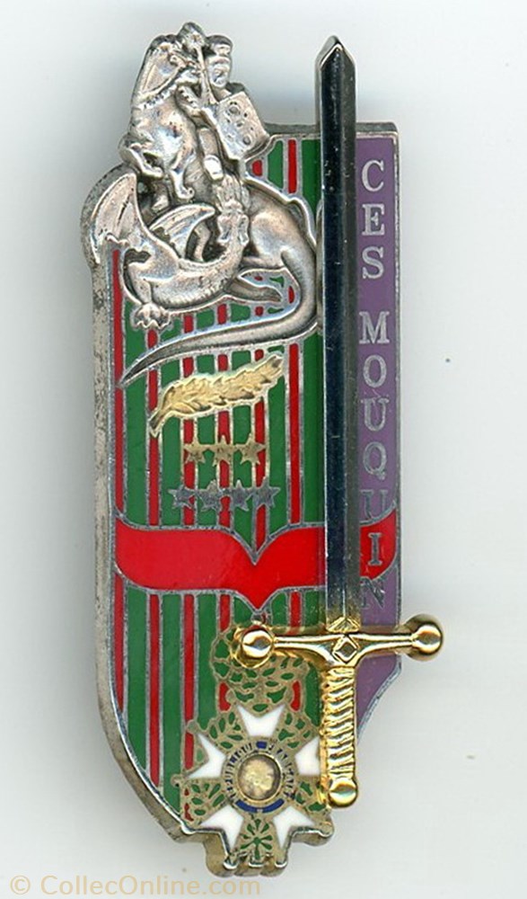 Insigne EOR Coët - 14° Compagnie - Promotion Chef d'Escadron Mouquin militarium medaille insigne eor coet 14 compagnie promotion chef escadron mouquin