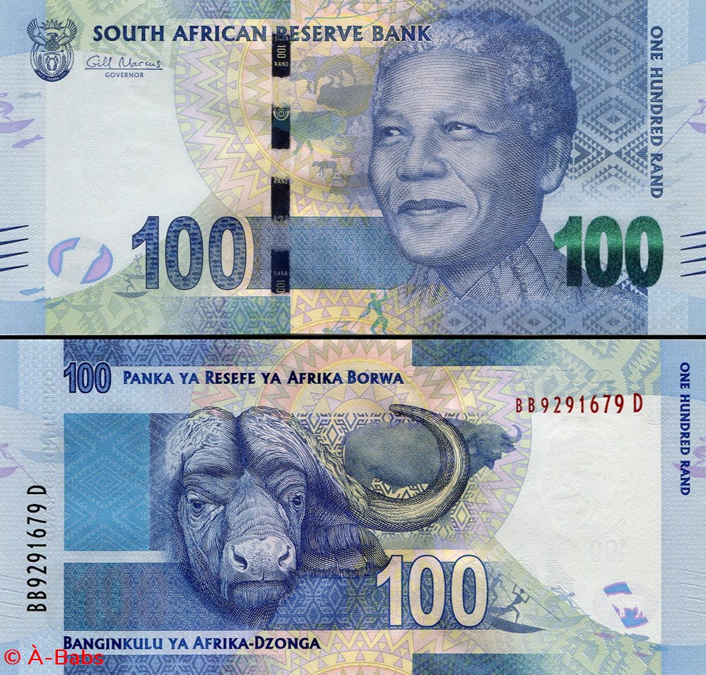 billets afrique du sud pick 136a 100 rand 2012
