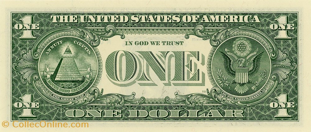 A- 1$ Federal Reserve Notes - Small Size 2017 Series billets amerique du nord etats unis a 1 federal reserve notes small size 2017 series