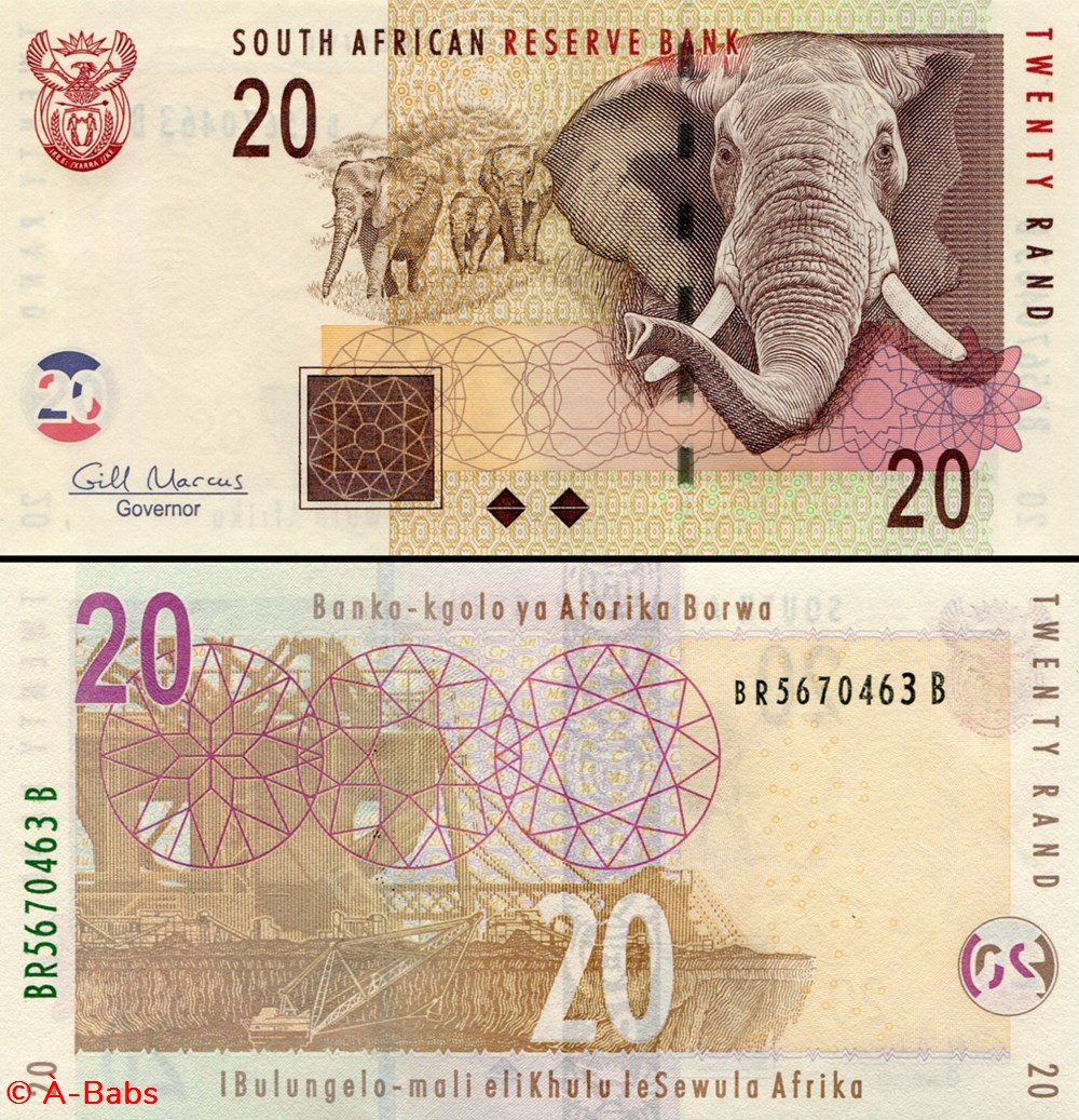 AFRIQUE DU SUD - PICK 129b - 20 RAND - 2009 billets afrique du sud pick 129b 20 rand 2009