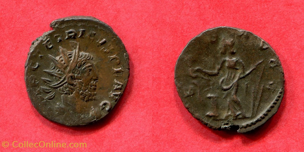 TETRICUS I° - SALVS AVG - RIC 126 monnaie antique jc ap romaine republicaine imperiale tetricus i salvs avg ric 126
