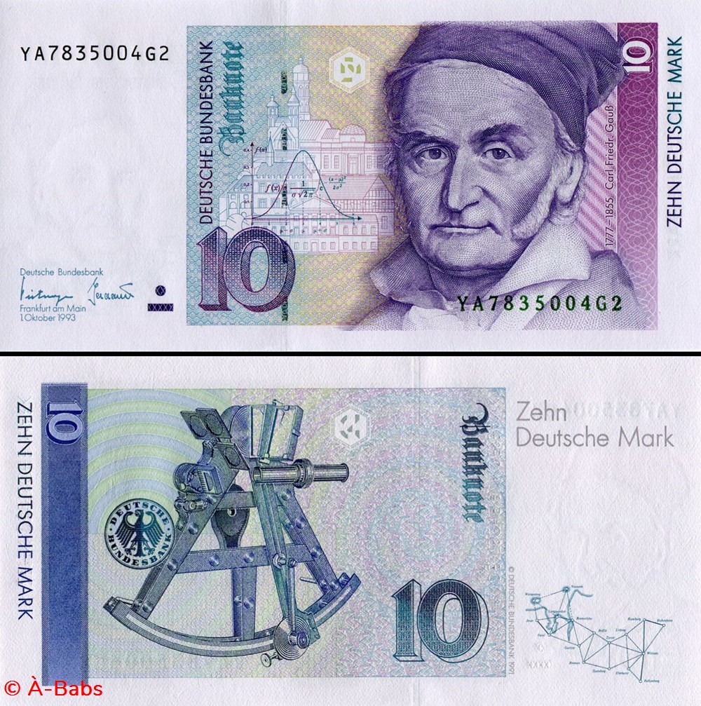 ALLEMAGNE - RFA - PICK 38 cr1 - 10 MARK - 1993 billets europe allemagne rfa pick 38 cr1 10 mark 1993