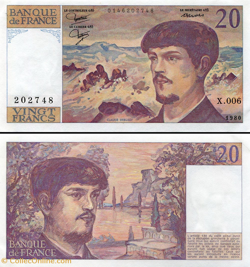 billets europe france 20 francs 1980 x 006