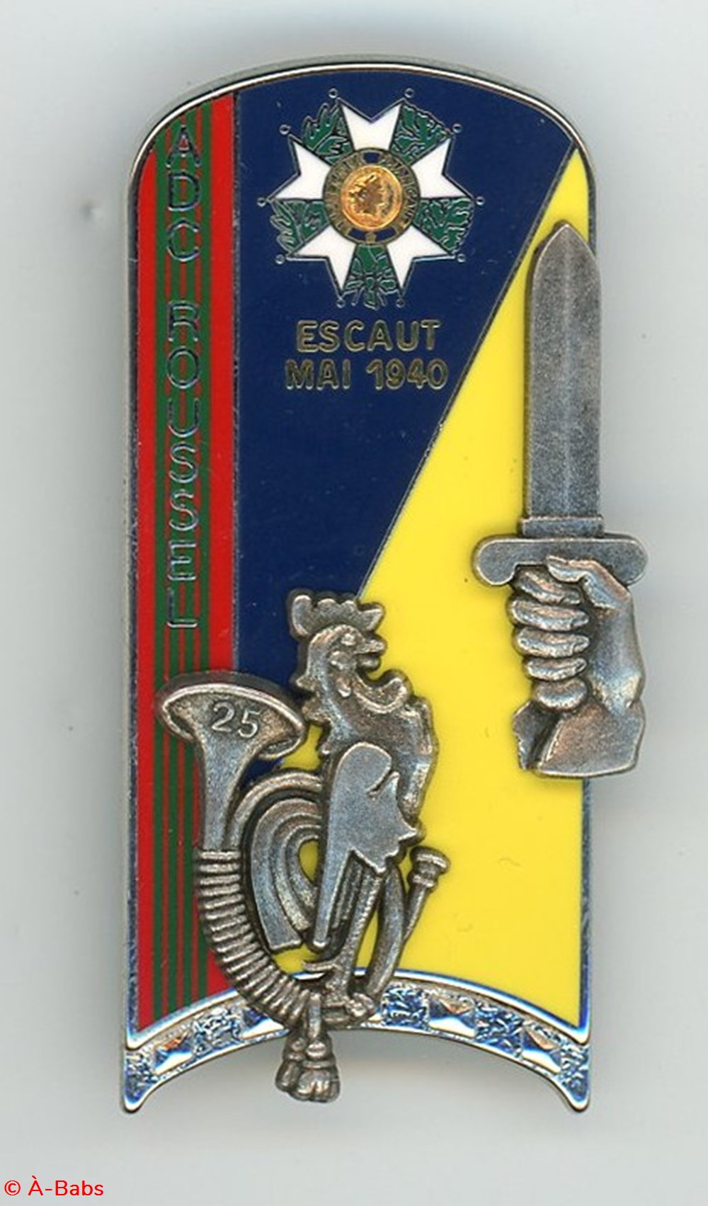 Insigne ENSOA - 194° Promotion Roussel Joseph militaria medailles insignes insigne ensoa 194 promotion roussel joseph