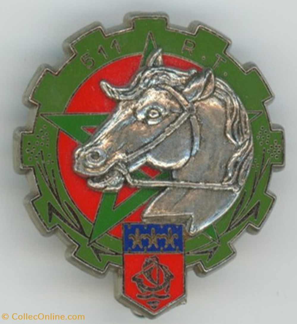 Insigne Terre - 511° Régiment du Train militaria medailles insignes insigne terre 511 regiment du train
