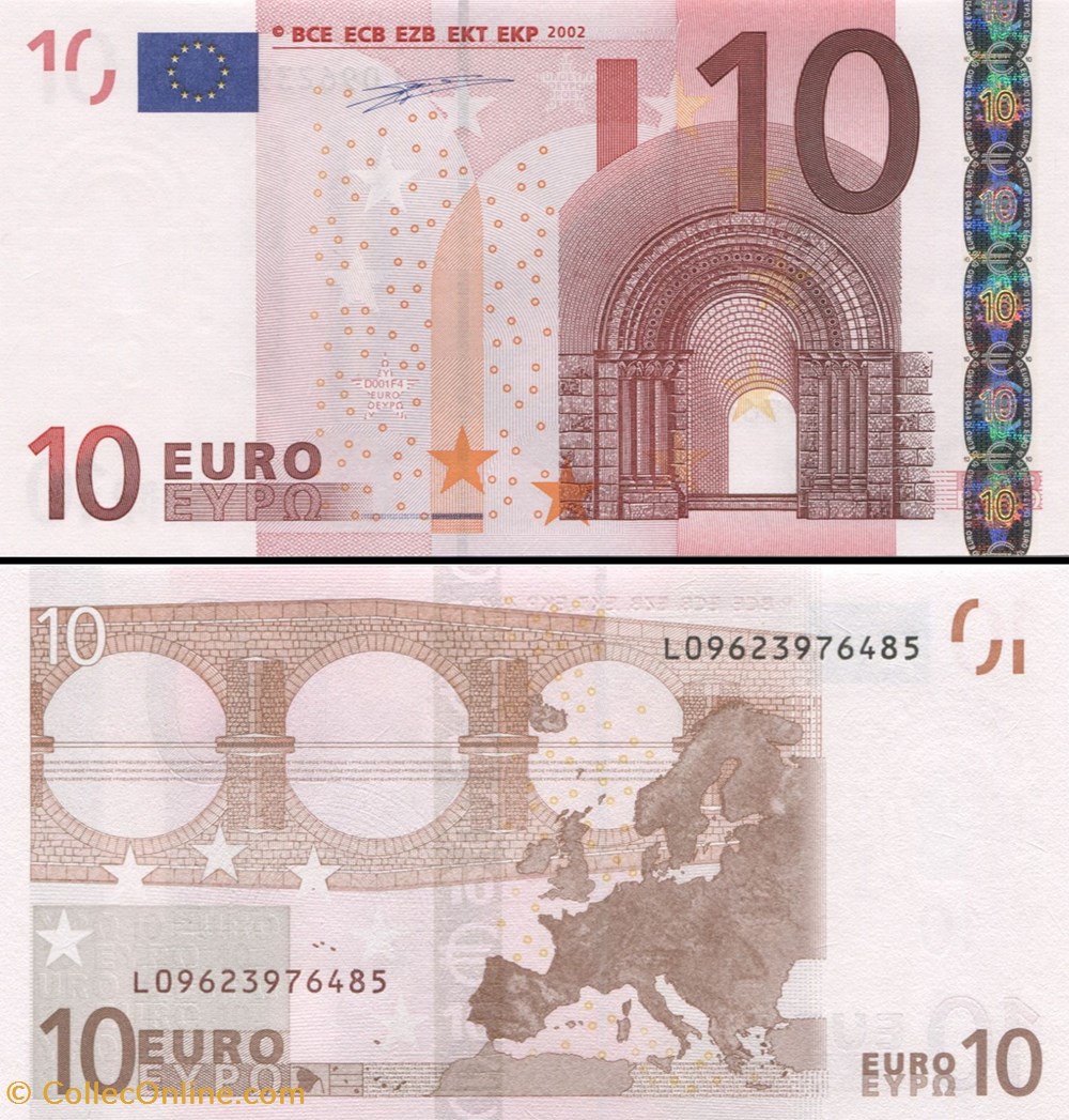 10 EUROS - SIGNATURE DUISENBERG - PICK 2 L - FINLANDE billets 10 euros signature duisenberg pick 2 l finlande