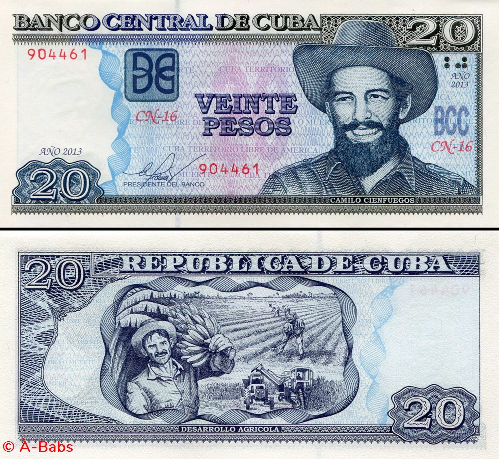 CUBA - PICK 122h - 20 PESOS - 2013 billets amerique centrale et caraibes cuba pick 122h 20 pesos 2013