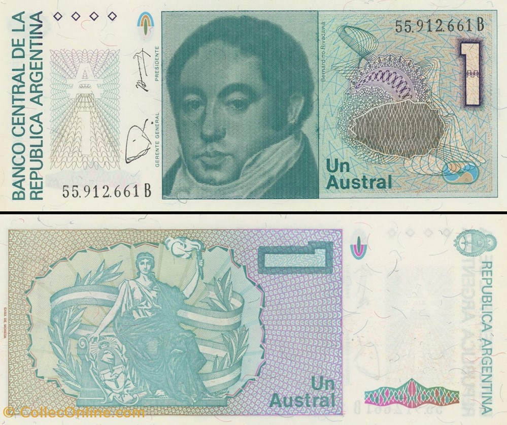 billets amerique du sud argentine pick 323 b 1 1 austral 1986