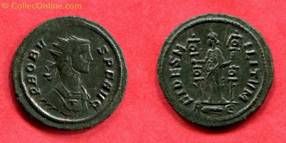 PROBUS - FIDES MILITVM - RIC 169 monnaie antique av jc a ap romaine republicaine imperiale probus fides militvm ric 169