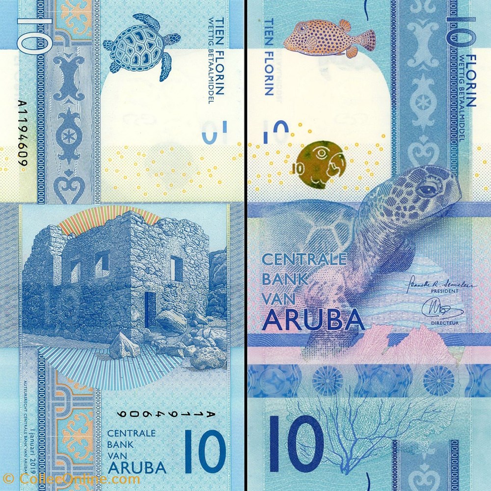 ARUBA - PICK 21 - 10 FLORIN - 2019 billet amerique du nord aruba pick 21 10 florin 2019
