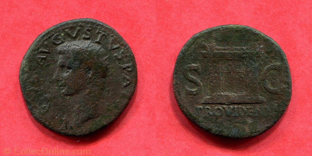 monnaie antique av jc ap romaine auguste provident ric 81