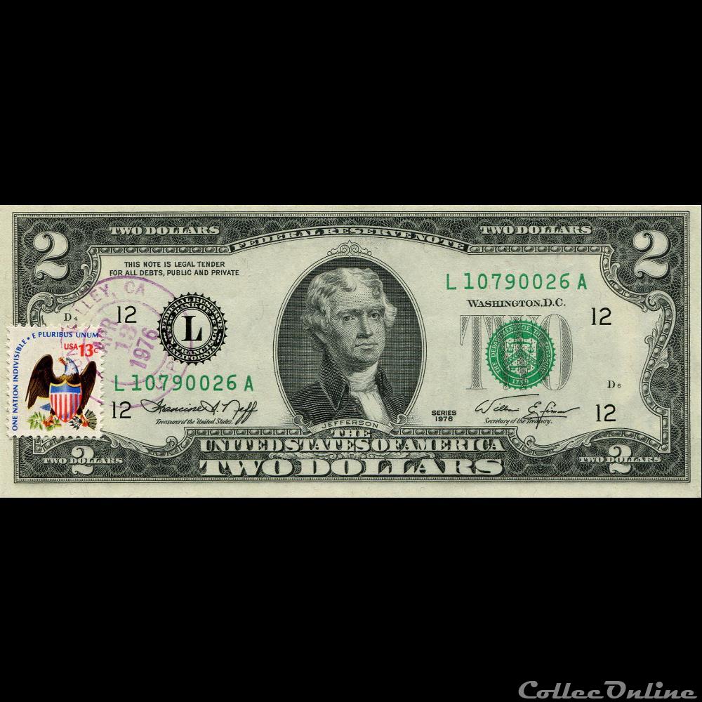 billet etat uni malte l san francisco district 2 federal reserve notes small size 1976 series