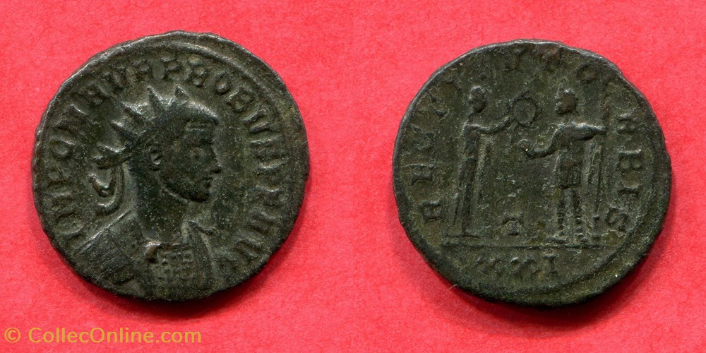 PROBUS - RESTITVT ORBIS - RIC 731 monnaie antique av jc a ap romaine republicaine imperiale probus restitvt orbis ric 731
