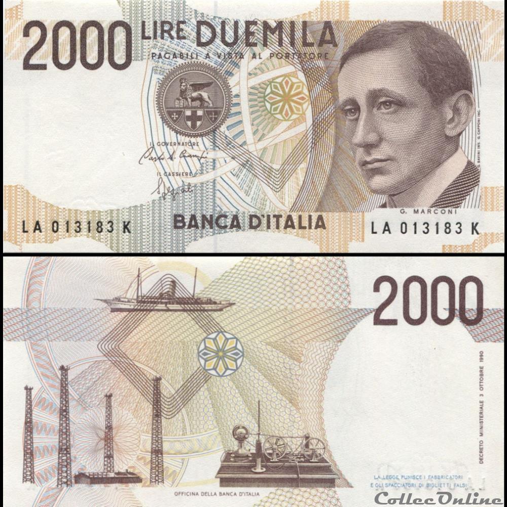 ITALIE - PICK 115 - 2000 LIRE - 1990 billet bulgarie italie pick 115 2000 lire 1990