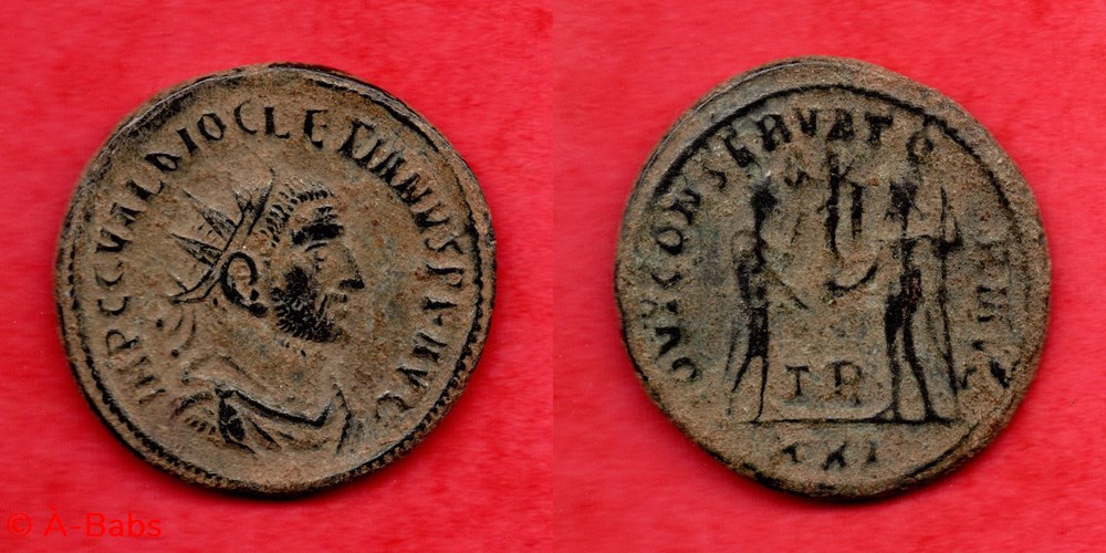 DIOCLÉTIEN - IOVI CONSERVATOR-I AVG - RIC 328 monnaies antiques romaines imperiales republicaines diocletien iovi conservator i avg ric 328