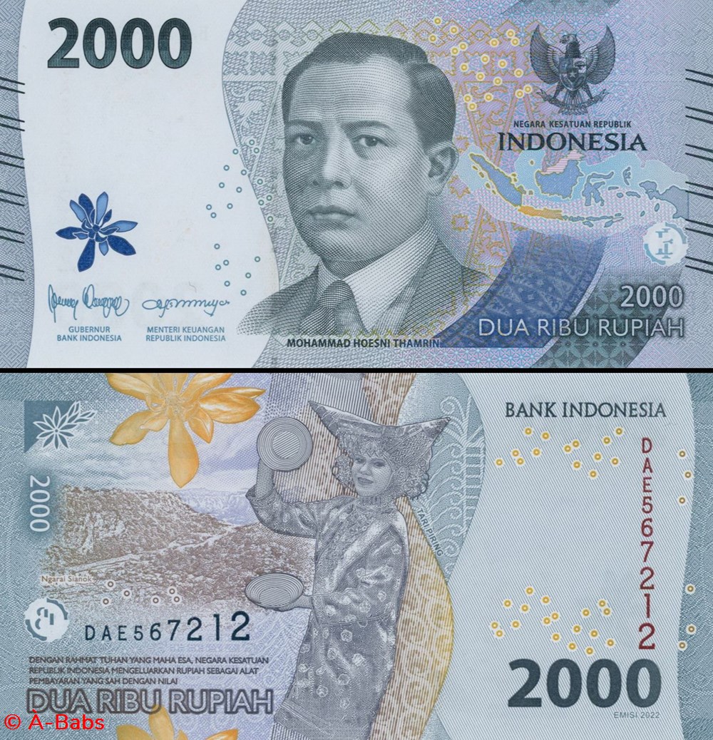 INDONÉSIE - PICK 163 a - 2000 ROUPIES - 2022 billets asie indonesie pick 163 a 2000 roupies 2022