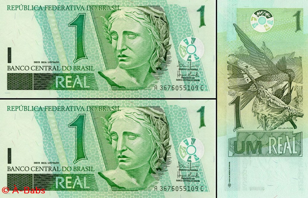 billets amerique du sud bresil pick 251 1 real 2003