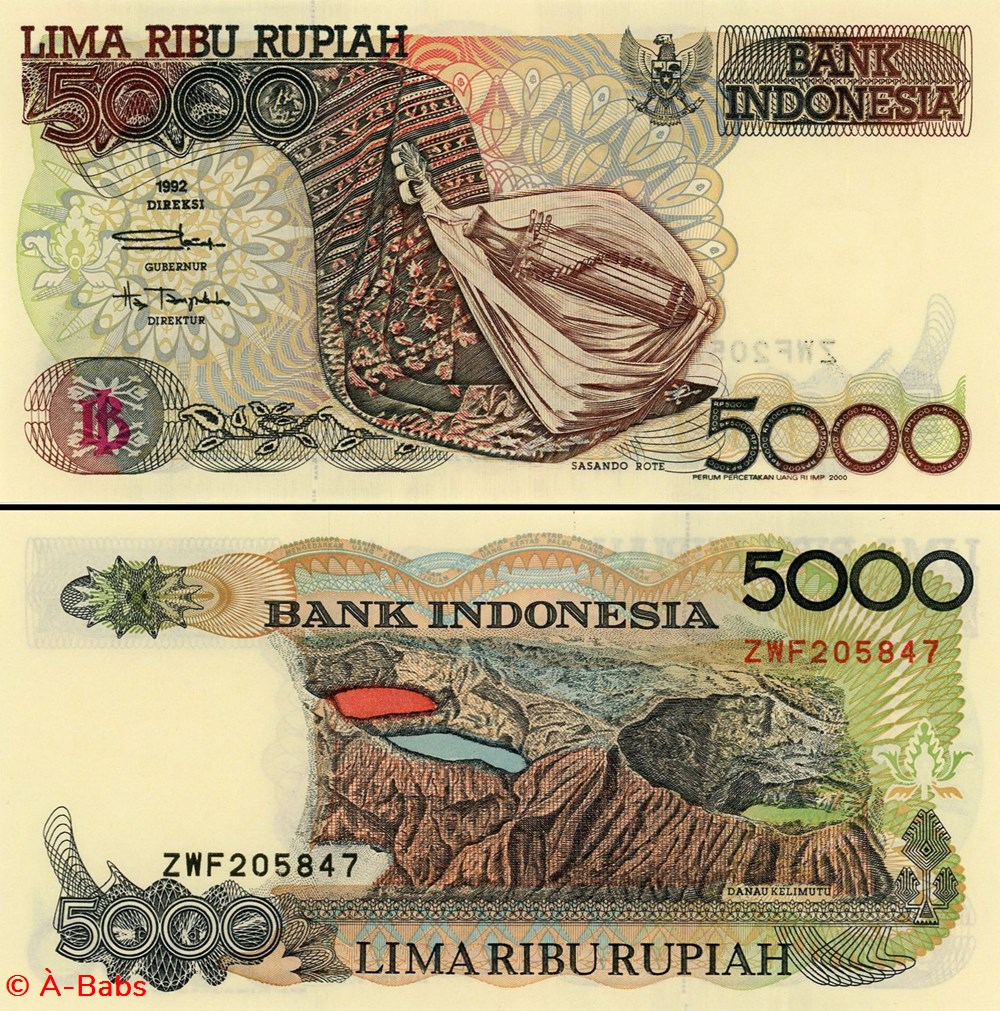 INDONÉSIE - PICK 130i - 5000 ROUPIES - 2000 billets asie indonesie pick 130i 5000 roupies 2000