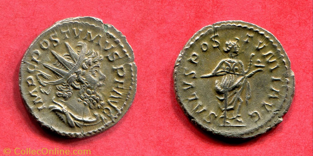 monnaie antique jc ap romaine republicaine imperiale postume salvs pos tvmi avg ric 328