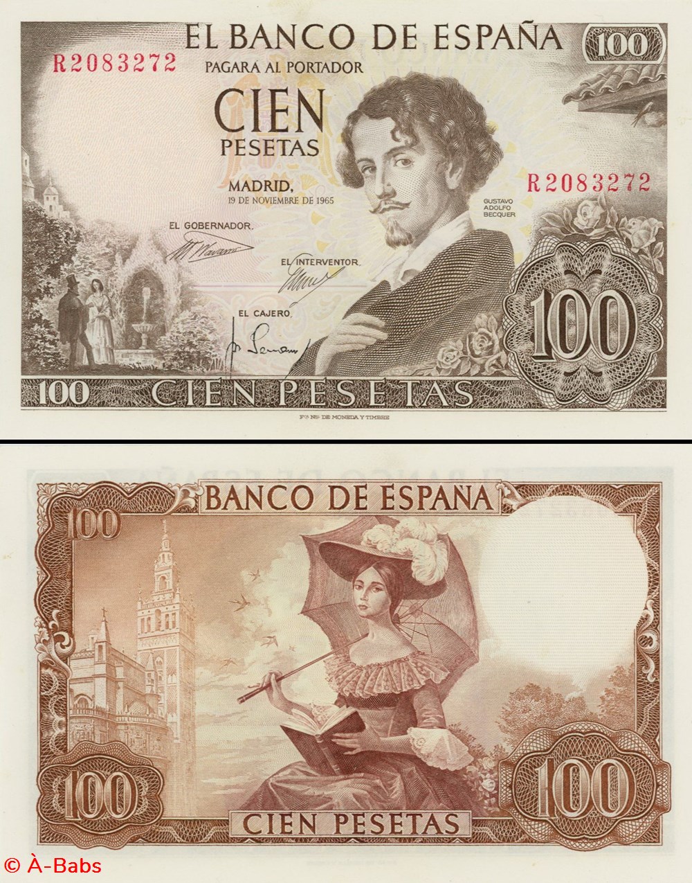 ESPAGNE - PICK 150 - 100 PESETAS - 1965 billets europe espagne pick 150 100 pesetas 1965