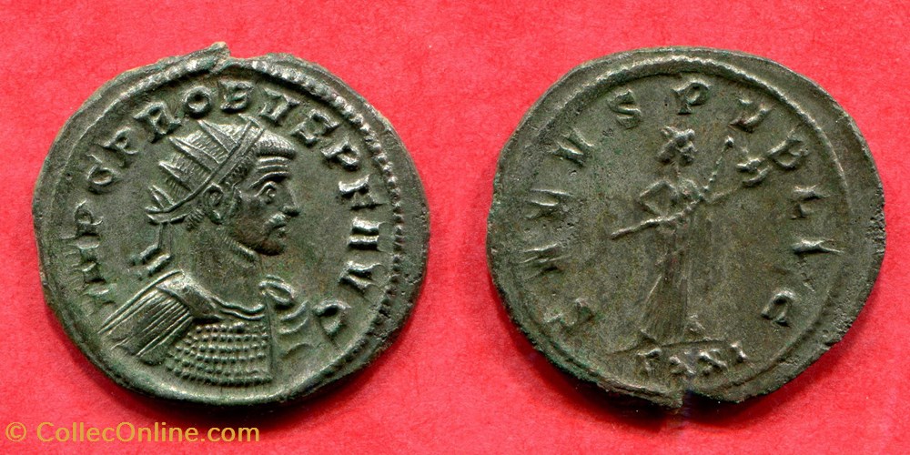 monnaie antique av jc ap romaine republicaine imperiale probus salvs pvblic ric 567