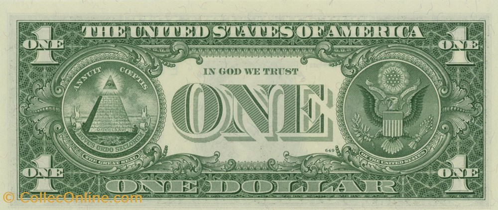 E- 1$ Federal Reserve Notes - Small Size 1963A Series billets amerique du nord etats unis e 1 federal reserve notes small size 1963a series