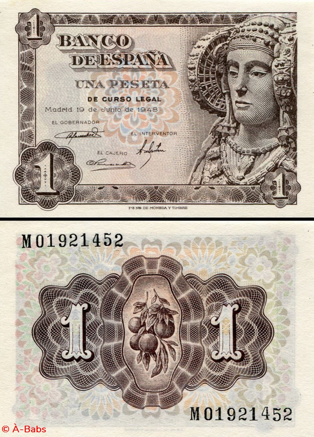 ESPAGNE - PICK 135 a - 1 PESETA - 1948 billets europe espagne pick 135 a 1 peseta 1948