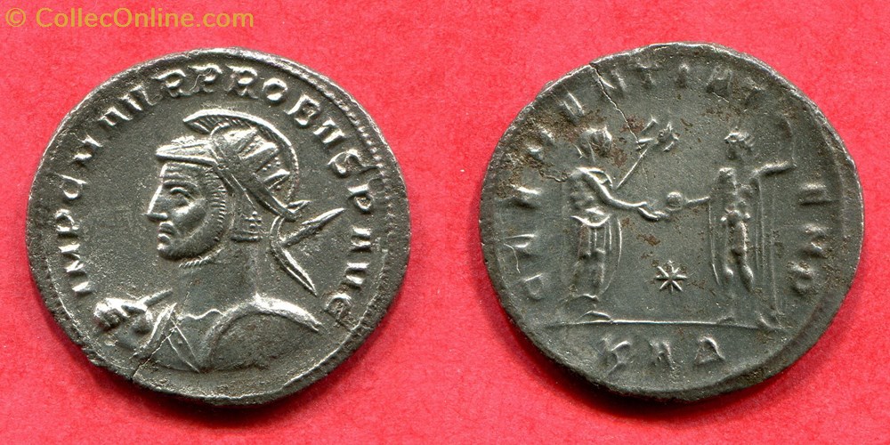 PROBUS - CLEMENTIA TEMP - RIC 839 monnaie antique av jc ap romaine republicaine imperiale probus clementia temp ric 839