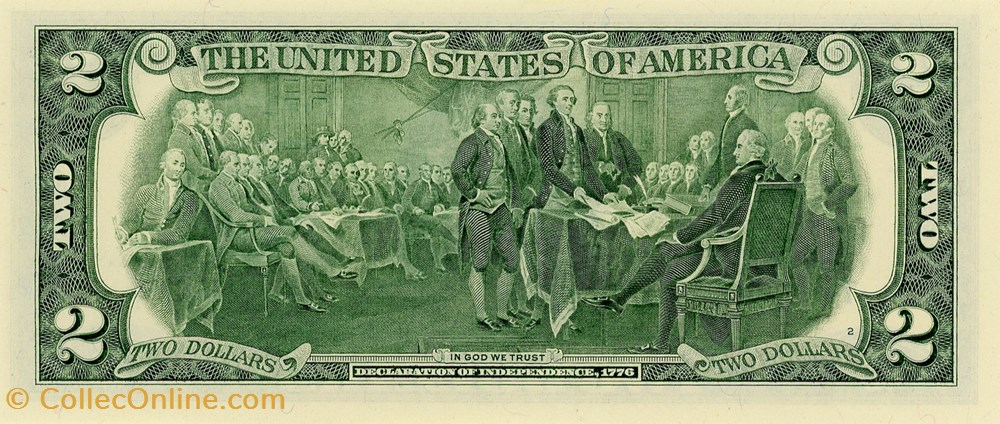G- Chicago District - 2$ Federal Reserve Notes - Small Size 2017A Series billet amerique du nord etat uni g chicago district 2 federal reserve notes small size 2017a series
