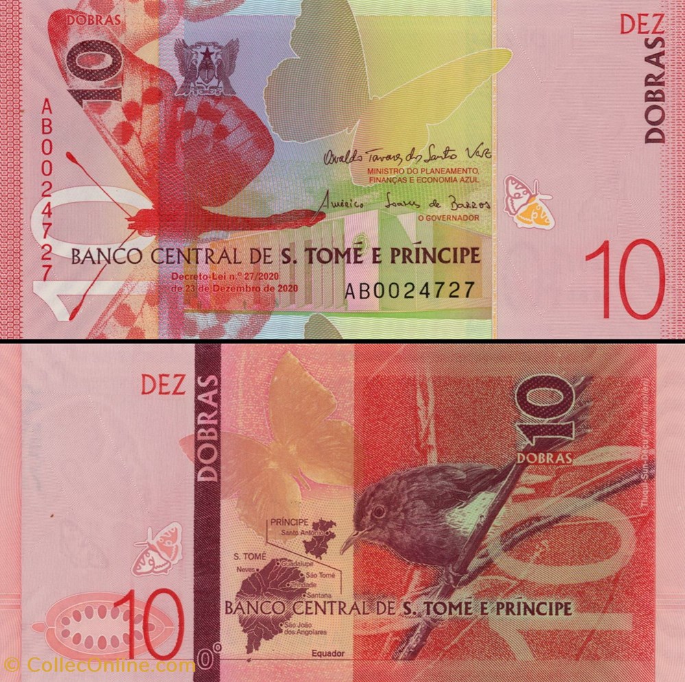 SAO TOME ET PRINCIPE - PICK 77a - 10 DOBRAS - 2020 billets afrique sao tome et principe pick 77a 10 dobras 2020