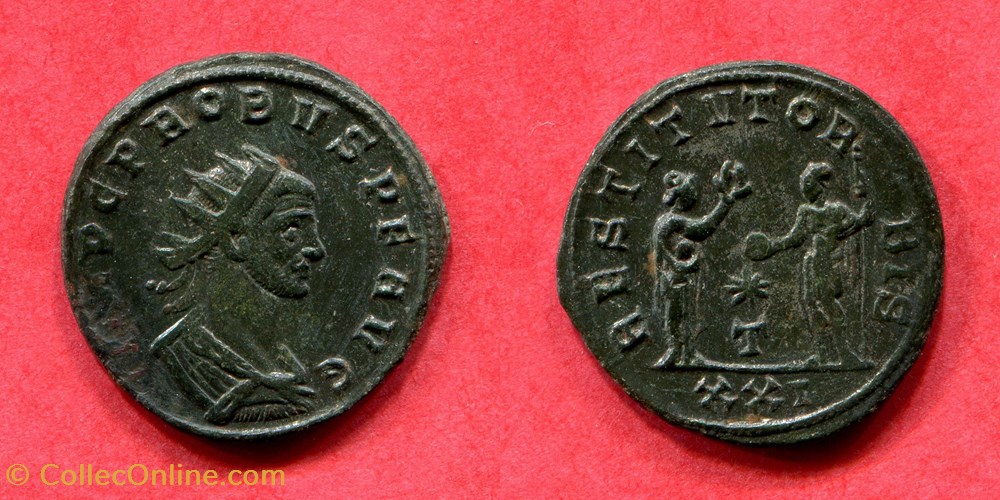 PROBUS - RESTITVTOR BIS - RIC 733 v monnaie antique av jc a ap romaine republicaine imperiale probus restitvtor bis ric 733 v