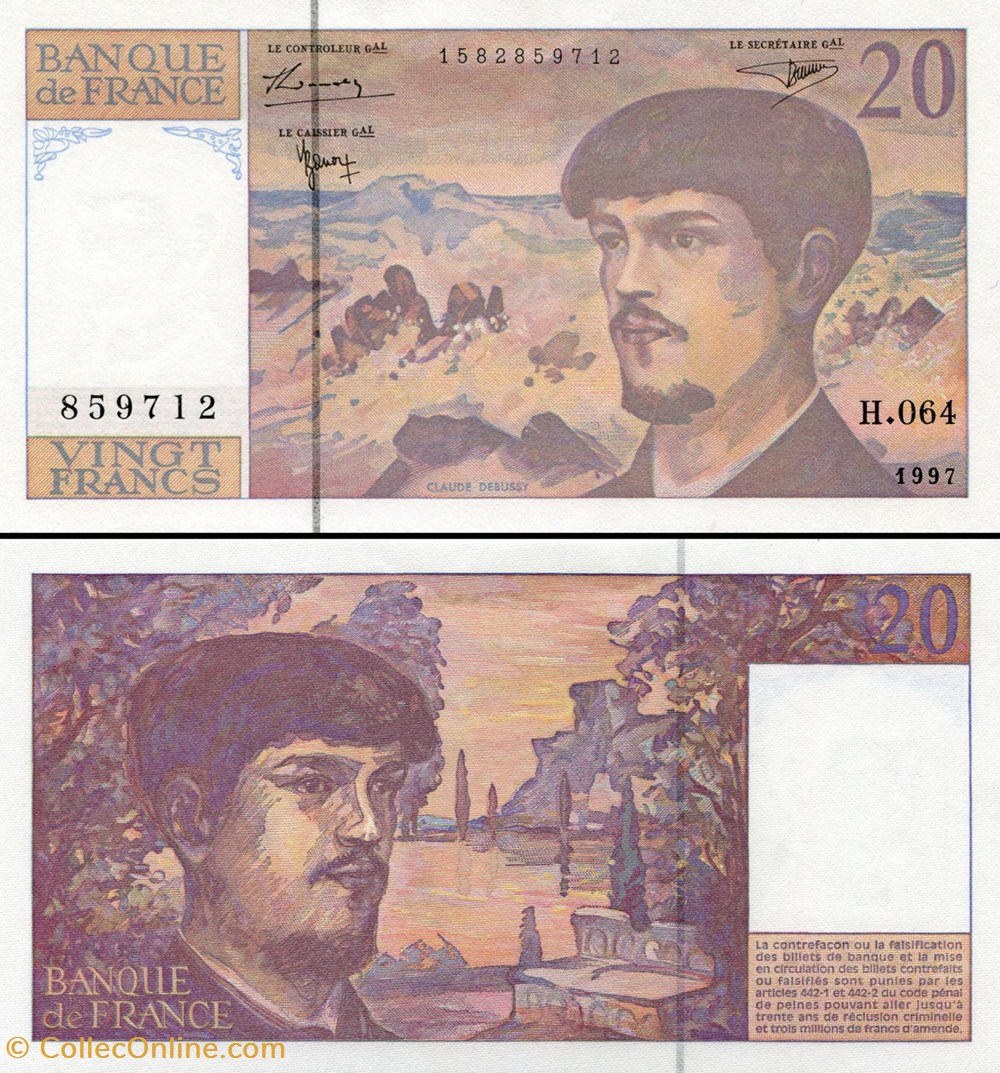 FRANCE - 20 FRANCS - 1997 - H.064 billets europe france 20 francs 1997 h 064