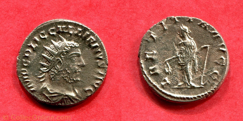 monnaie antique jc ap romaine gallien laetitia avgg ric 145