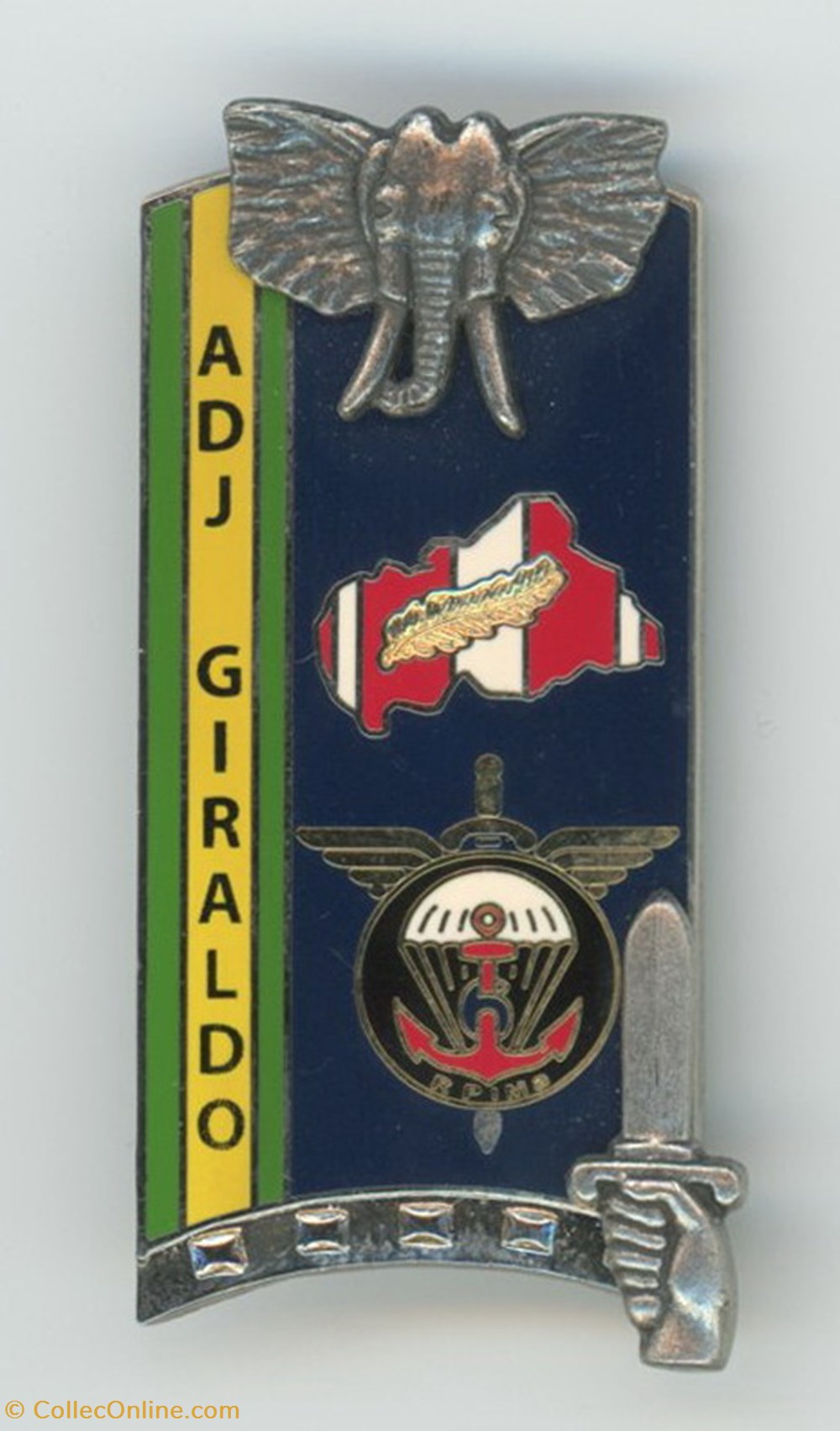 Insigne ENSOA - 238° Promotion Giraldo Gérard militaria medailles insignes insigne ensoa 238 promotion giraldo gerard