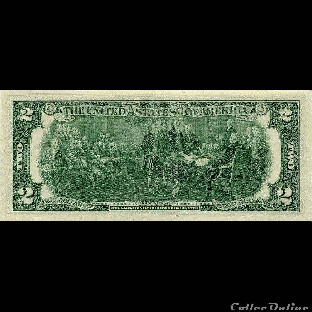 F- Atlanta District - 2$ Federal Reserve Notes - Small Size 1976 Series billet amerique du nord etat uni f atlanta district 2 federal reserve notes small size 1976 series