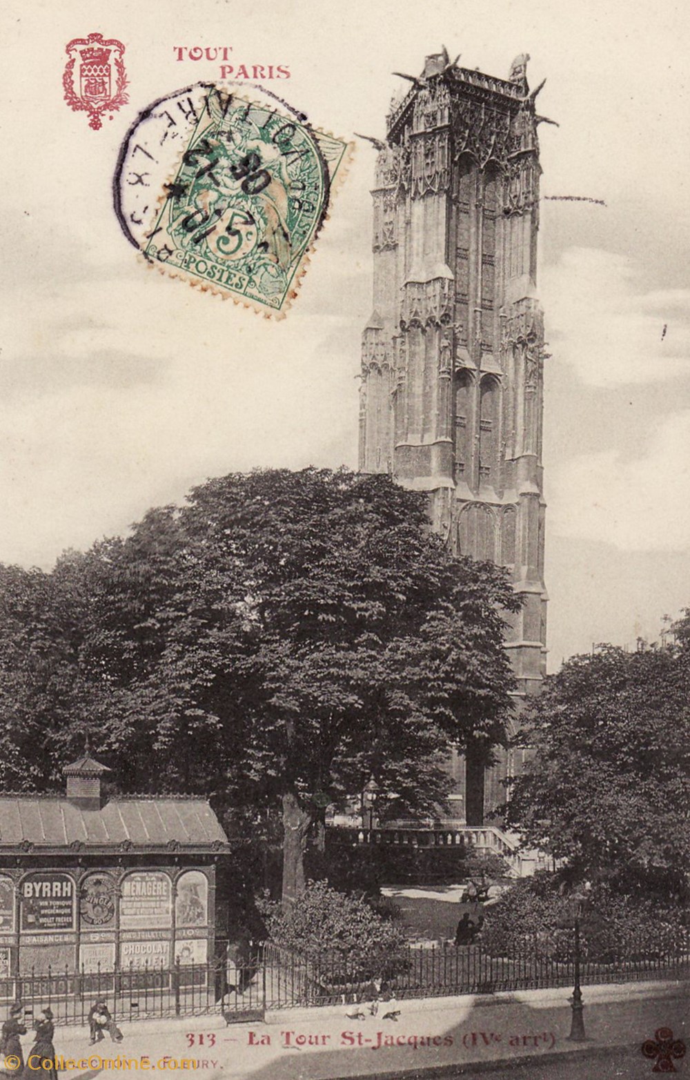 cartes postales europe france collection tout paris 313