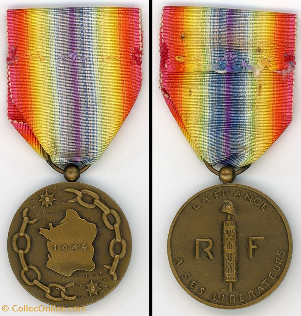 Médaille de la France Libérée militaria medailles insignes medaille de la france liberee