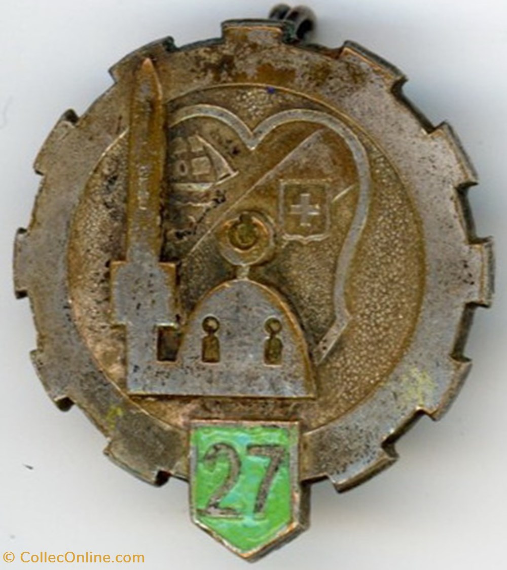 Insigne Terre - 27° Escadron du Train militaria medailles insignes insigne terre 27 escadron du train