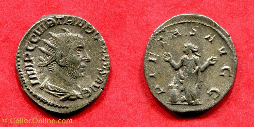 TRÉBONIEN GALLE - PIETAS AVG RIC 72 monnaie antique jc ap romaine republicaine imperiale trebonien galle pietas avg ric 72