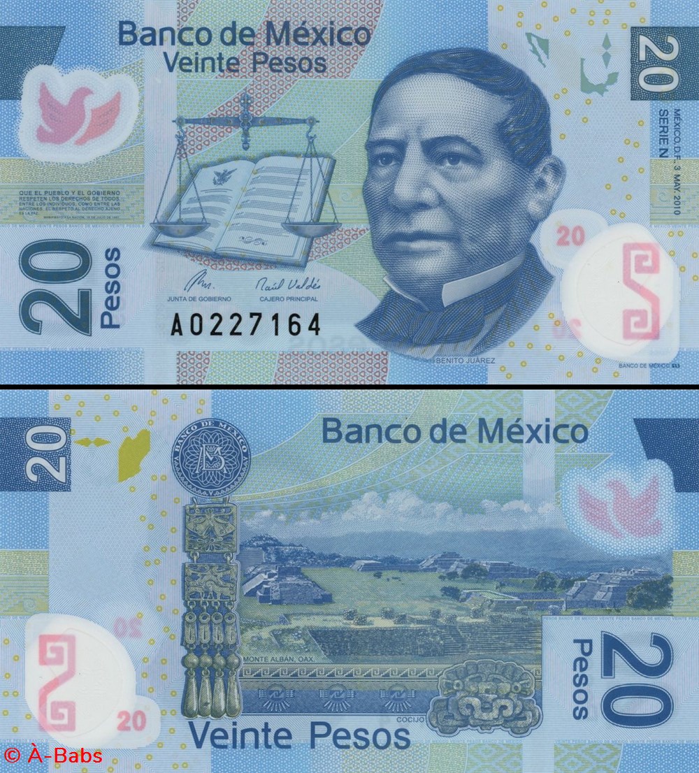 billets amerique du nord mexique pick 122n 20 pesos 2011