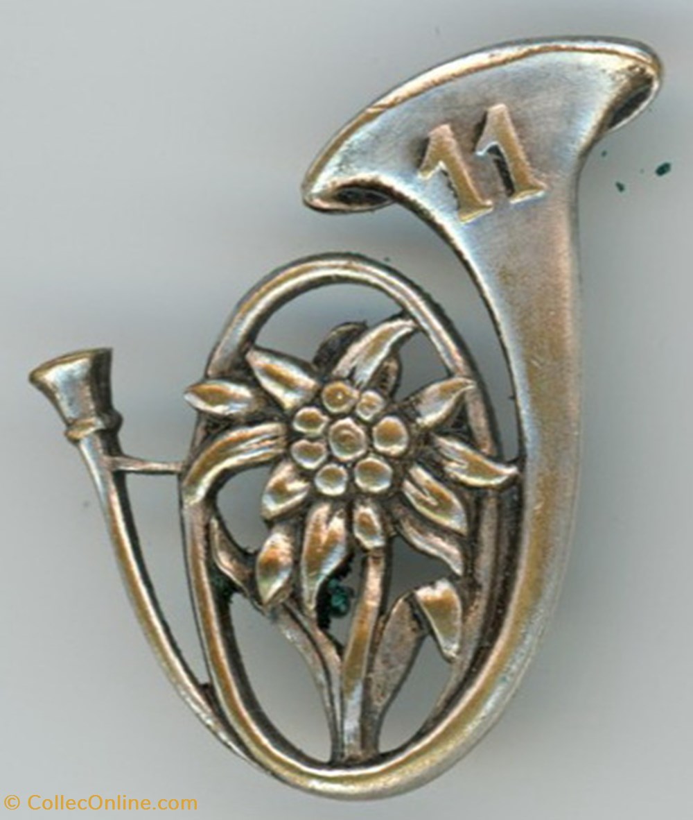 Insigne du 11° Bataillon de Chasseurs Alpins militaria medailles insignes insigne du 11 bataillon de chasseurs alpins