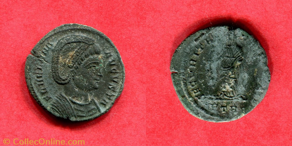 HÉLÈNE - SECVRITAS-REIPVBLICE - RIC 508 monnaie antique av jc ap romaine republicaine imperiale helene secvritas reipvblice ric 508