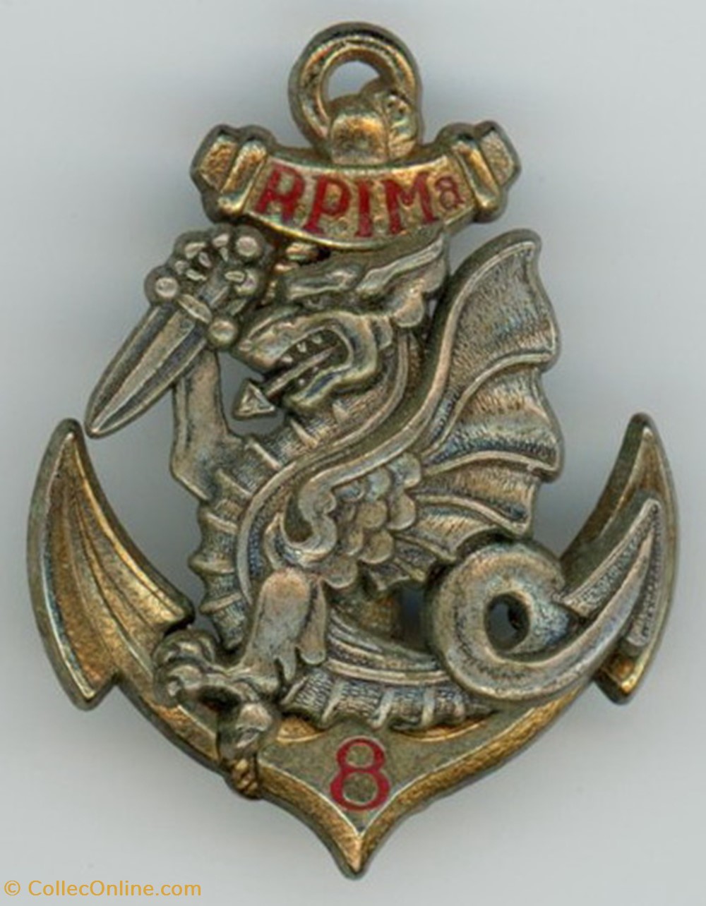 Insigne Parachutistes - 8° Régiment de Parachutistes Infanterie de Marine militaria medailles insignes insigne parachutistes 8 regiment de parachutistes infanterie de marine