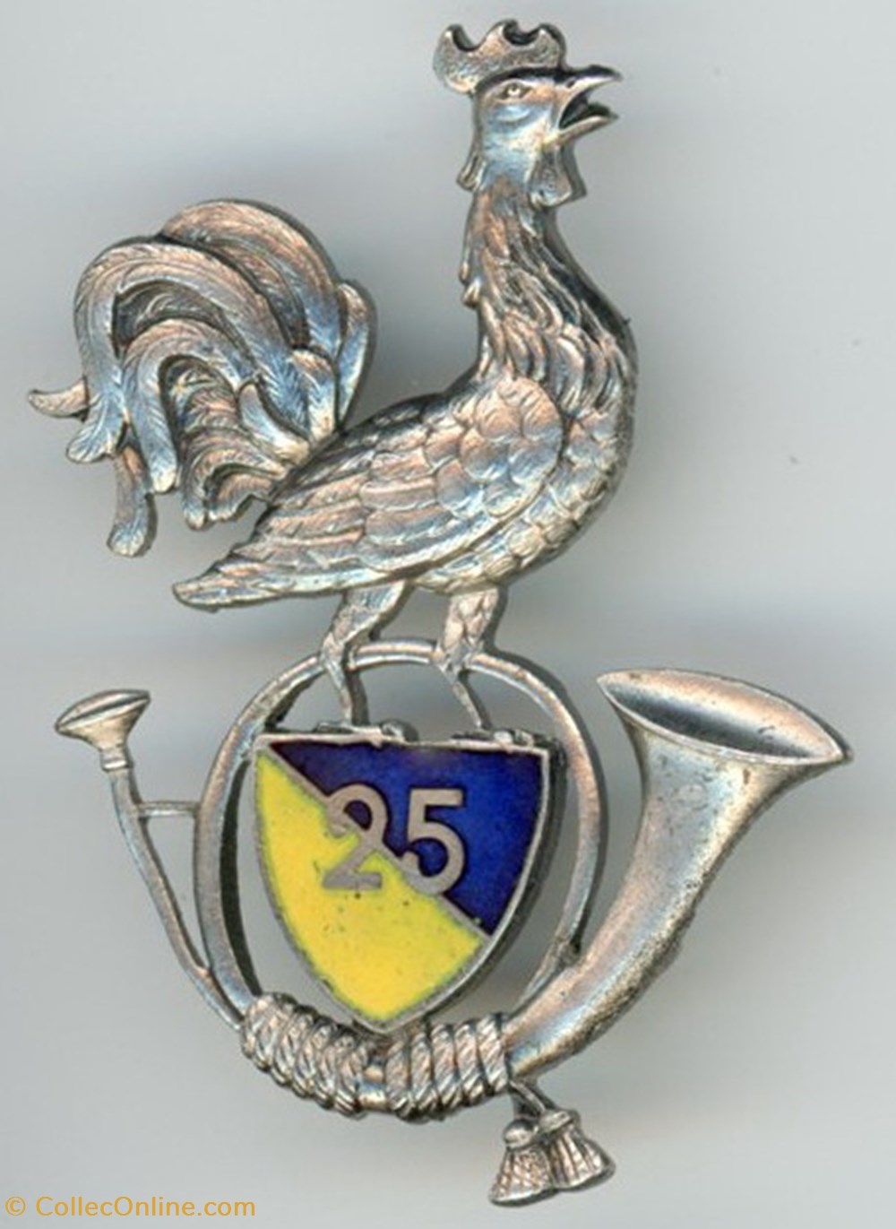 militaria medailles insignes insigne du 25 bataillon de chasseurs alpins