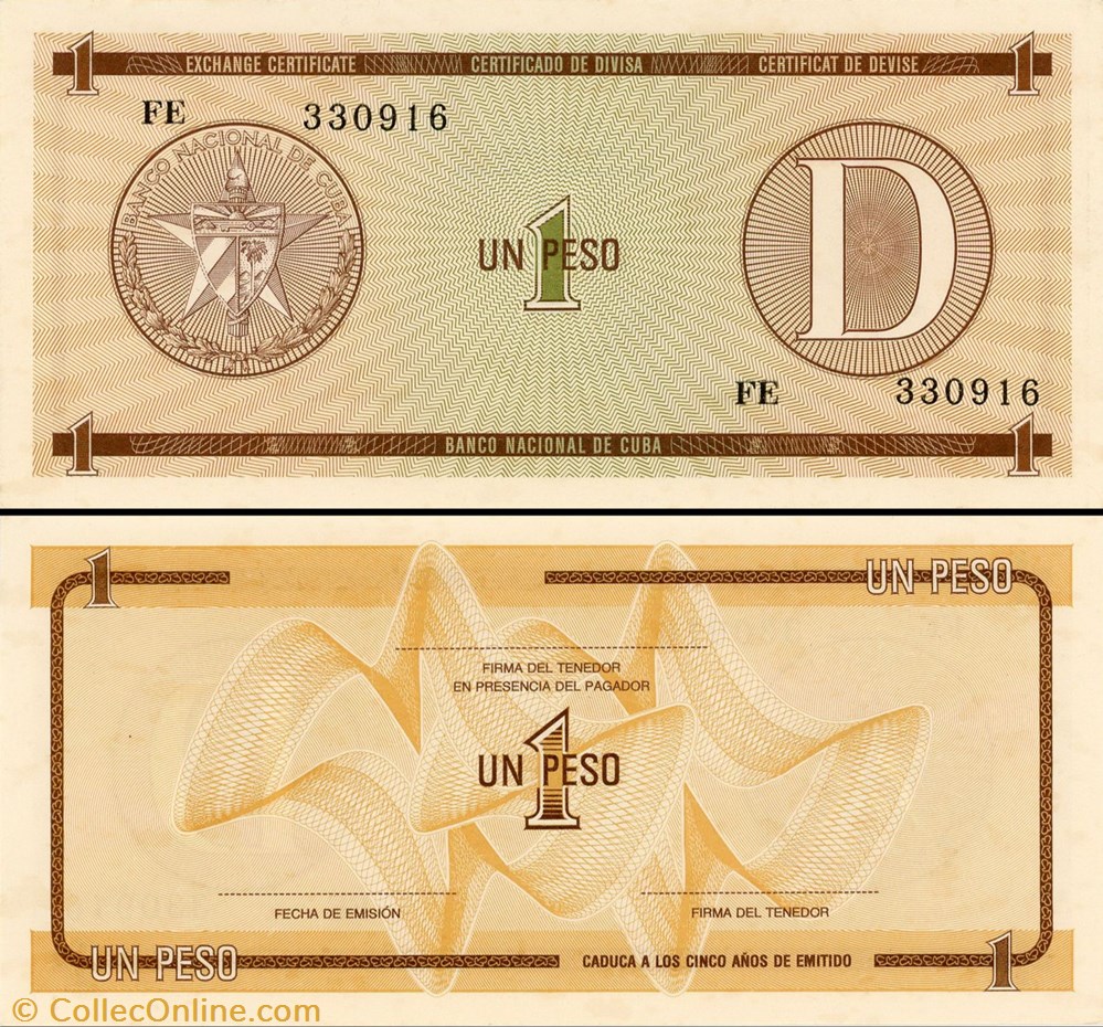 CUBA - PICK FX 32 - 1 PESO - 1985 billet amerique centrale et caraibe cuba pick fx 32 1 peso 1985
