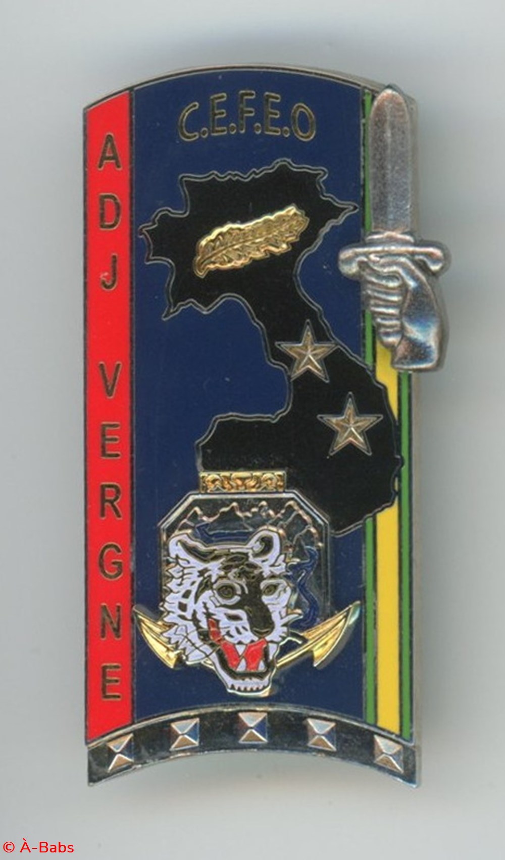Insigne ENSOA - 264° Promotion Vergne Maurice militaria medailles insignes insigne ensoa 264 promotion vergne maurice