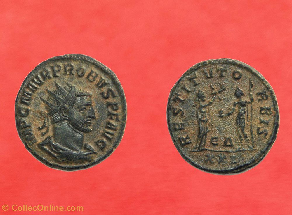 PROBUS - RESTITVT ORBIS - RIC 925 monnaies antiquite av jc a ap romaines republicaines imperiales probus restitvt orbis ric 925